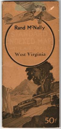 [MAP] RAND McNALLY STANDARD INDEXED MAP WITH AIR TRAILS. WEST VIRGINIA. FOR TOURISTS, AVIATORS, COMMERCIAL TRAVELERS, TRANSPORTATION MEN, SHIPPERS, GENERAL COMMERCIAL AND BUSINESS REFERENCE