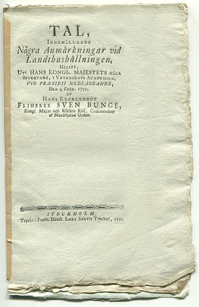 Tal, innehållande några anmärkningar vid…