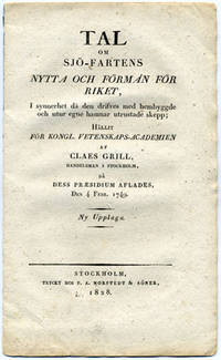 Tal om sjö-fartens nytta och förmån för riket, i…