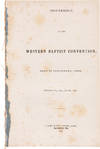 PROCEEDINGS OF THE WESTERN BAPTIST CONVENTION, HELD IN CINCINNATI, OHIO, OCTOBER 27th, 28th, AND 29th, 1842.