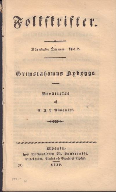 Grimstahamns nybygge. Berättelse.