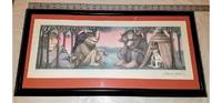 Where the Wild Things Are by Sendak, Maurice Framed Print - 1971