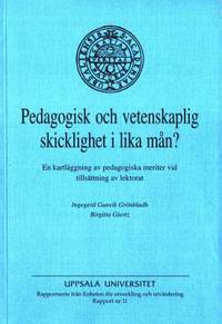 Pedagogisk och vetenskaplig skicklighet i lika…