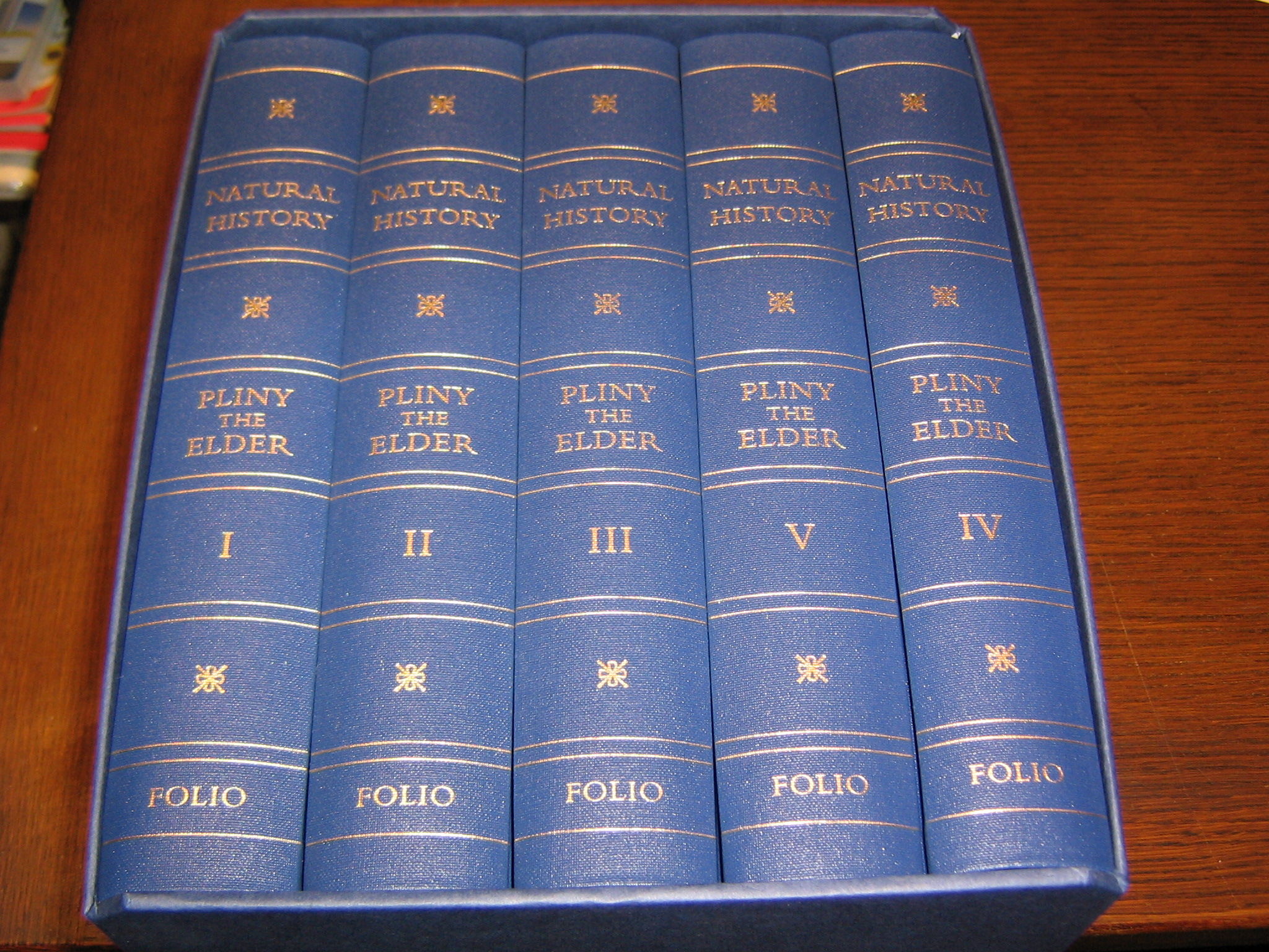 NATURAL HISTORY (FIVE VOLUMES) by PLINY THE ELDER: