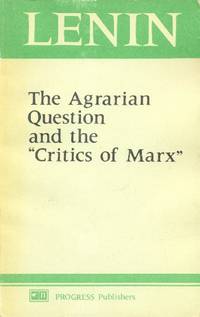 image of The Agrarian Question and the "Critics of Marx"