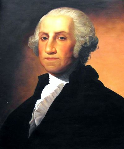 Hand Painted Oil Painting of George Washington
