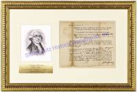 Declaration Of Independence Signer James Wilson Signs A 1774 Arrest Warrant