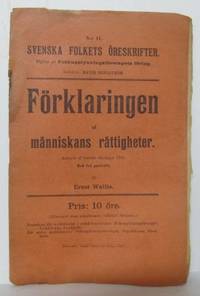 Förklaringen af människans rättigheter Antagen af…