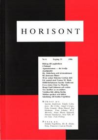 Horisont. Nr 6. Årgång 33. 1986.
