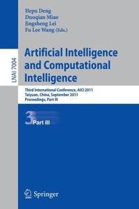 Artificial Intelligence and Computational Intelligence : Second International Conference, AICI...