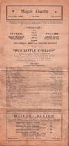 Playbill for Run Little Chillun at the Mayan Theatre, Los Angeles