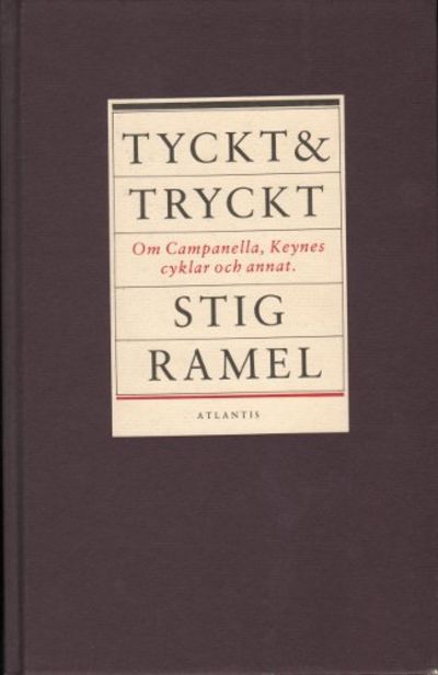 TRYCKT & TRYCKT. Om Campanella, Keynes, cyklar…