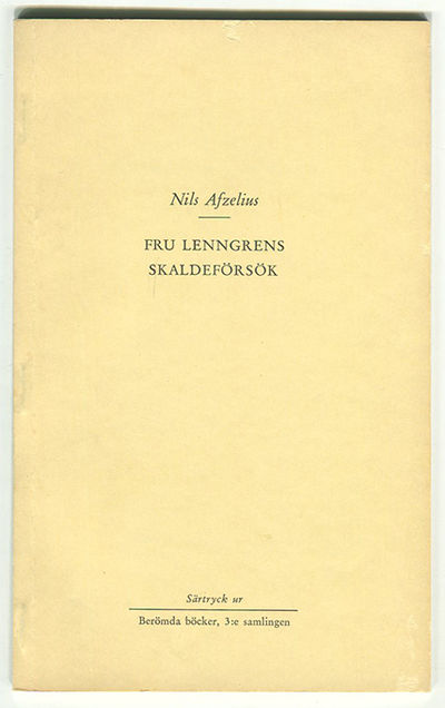 Fru Lenngrens Skaldeförsök. Särtryck ur Berömda…