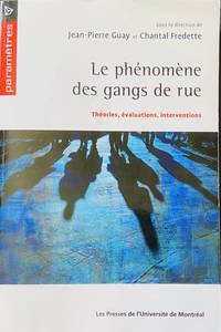 image of LE PHENOMENE DES GANGS DE RUES. THEORIES, EVALUATIONS, INTERVENTIONS (PARAMETRES)