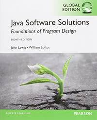 Java Software Solutions, Global Edition