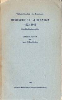 Deutsche Exil-Literatur 1933-1945. Eine…