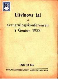 Litvinovs tal på avrustningskonferensen i Genève…