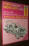 Ford Escort and Mercury Lynx Automotive Repair Manual, 1981-1990