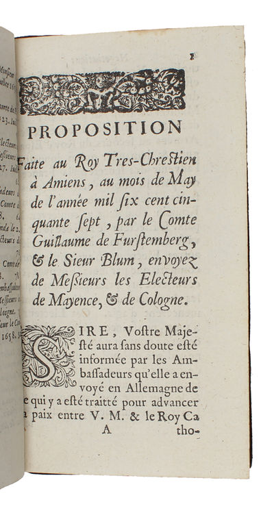 Les Premieres Negotiations De La Presente Paix Entre L'Espagne et La France. Nouvelle edition.  - [THE TREATY OF THE PYRENEES] (photo 3)