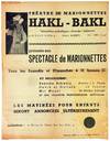 [Broadsheet] Theatre de Marionnettes...; (photo 0)