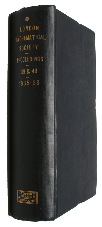 Harmonic Integrals Associated with Algebraic Varieties [Received 9 February, 1934. - Read 15 February, 1934.] [In: Proceedings of the London Mathematical Society. Second Series. Volume 39]. - ["ONE OF THE LANDMARKS OF TWENTIETH CENTURY MATHEMATICS"] (photo 2)