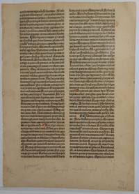 Legenda Aurea: Lombardica Historica by (Early Printed Leaf): Jacobus, de Voragine - 1483