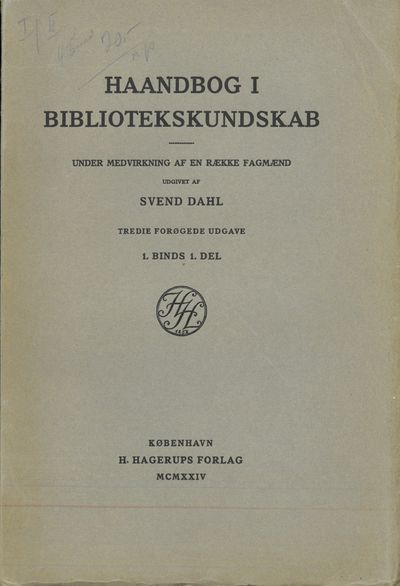 Haandbog i bibliotekskundskab. Under medvirkning…