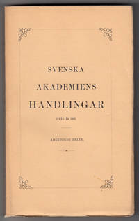 Svenska Akademiens Handlingar ifrån år 1886.…