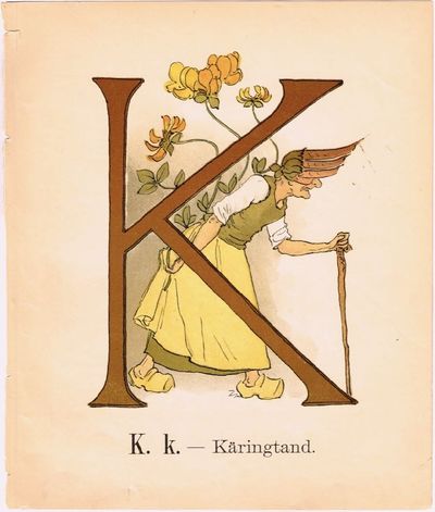 Prinsarnes Blomsteralfabet. K. k. – Käringtand.