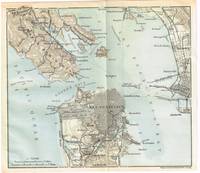 Baedeker Map of The Nearer Environs of San Francisco