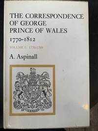 The Correspondence of George Prince of Wales