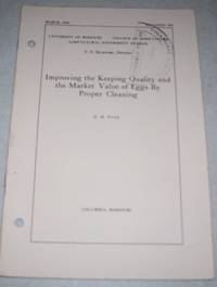 Improving the Keeping Quality and the Market Value of Eggs by Proper Cleaning (University of...