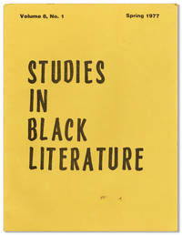 Studies in Black Literature, Vol. 8, no. 1, Spring, 1977