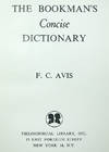 View Image 2 of 2 for The Bookman's Concise Dictionary Inventory #60109