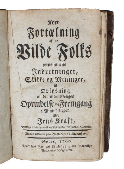 Kort Fortælning af de Vilde Folks fornemmeste…