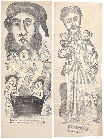 Two (2) Large Vinegar Valentines by G. Ingram