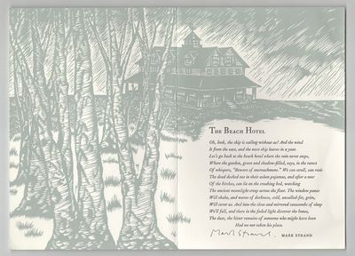 New York: The Academy of American Poets, 197=97. First edition thus. Broadsheet printed in two color...