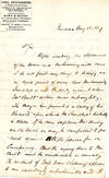 Autograph Letter Signed, on Stationery of the Legal Intelligencer, Philadelphia, August 25, 1857, to J. B. Townsend