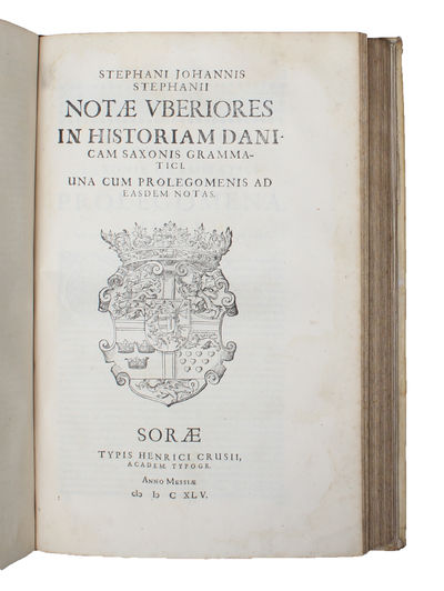 Historiæ Danicæ Libri XVI. Stephanus Iohannis Stephanius summo Studio recognovit, Notis uberioribus illustravit. 2 Dele. (photo 2)