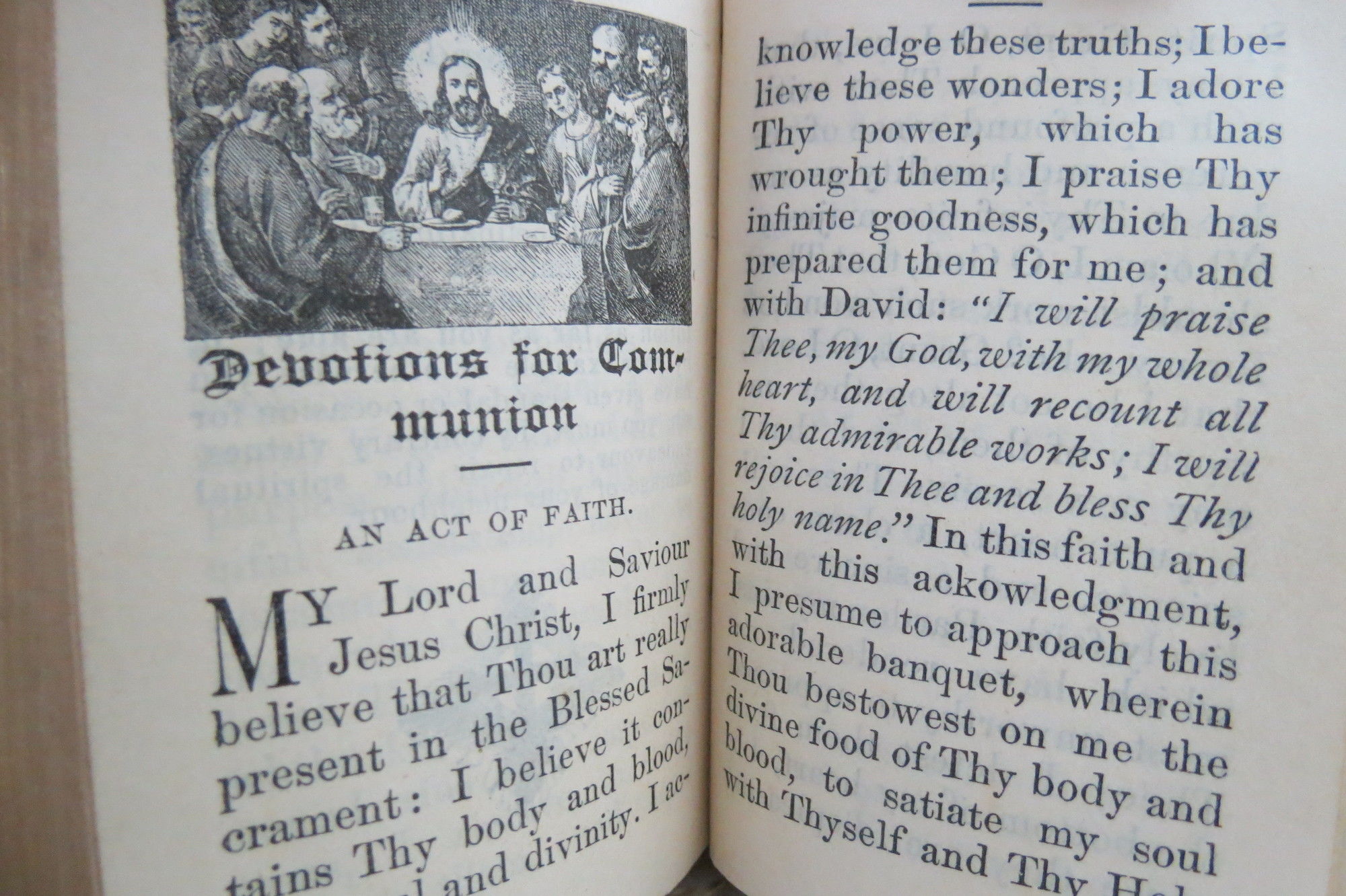 THE BREAD OF ANGELS A Manual of Prayers and Instructions for First