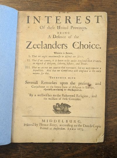 Middleburg: : Printed by Thomas Berry, according to the Dutch Copie, 1673 Book. Fine. Hardcover. Fir...