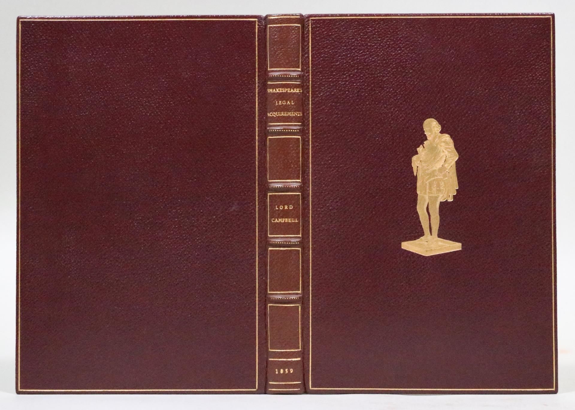 Shakespeare's Legal Acquirements Considered by John Lord Campbell - 1st ...