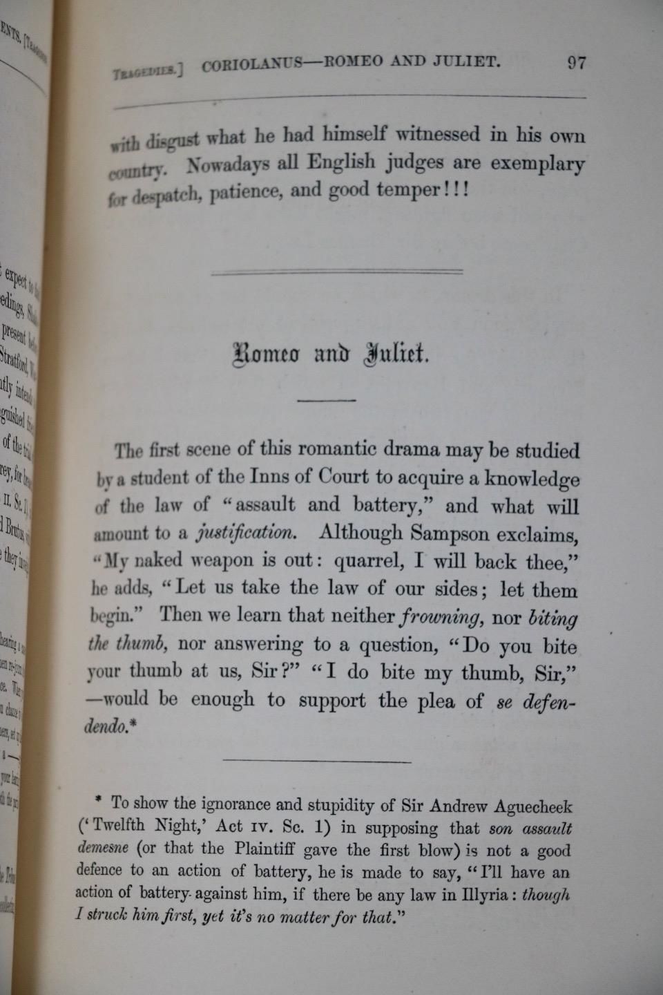 Shakespeare's Legal Acquirements Considered by John Lord Campbell - 1st ...