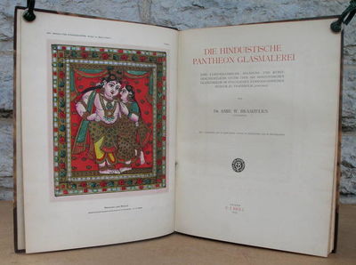 Die hinduistische Pantheon Glasmalerei.