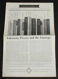 image of Linotype Matrix - Number 25, July 1956. "A Typographic Journal Published from Time to Time by Linotype and Machinery Limited