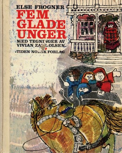 Fem glade unger. Med tegninger av Vivian Zahl…