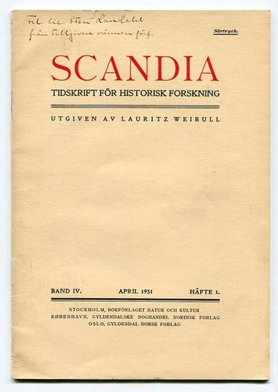Biskop Thomas’ frihetsvisa. Särtryck ur Scandia,…
