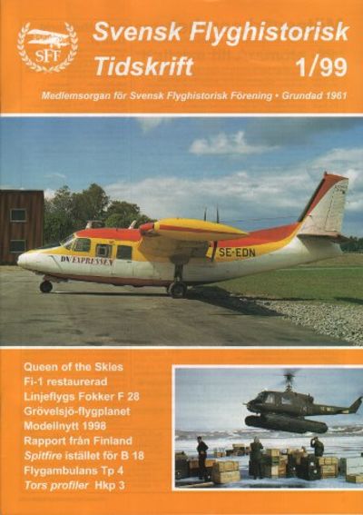 SVENSK FLYGHISTORISKT TIDSKRIFT 1999.