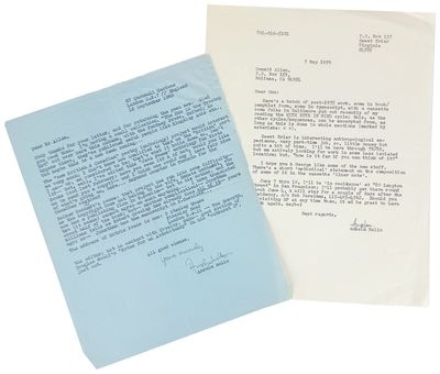 Two Typed Letters Signed and...