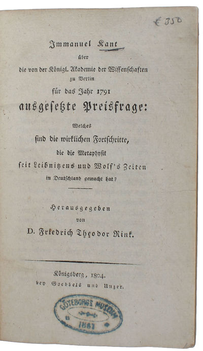 Über die von der Könogl. Akademie der…
